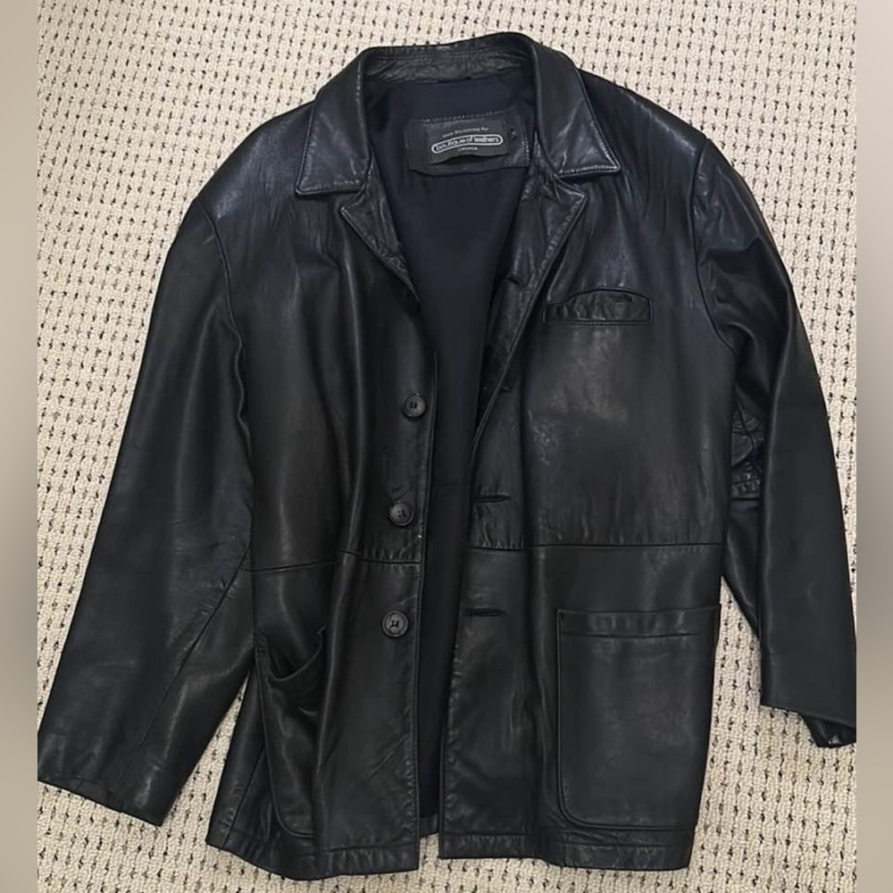 Men’s Boutique of Leathers genuine lamb leather jacket